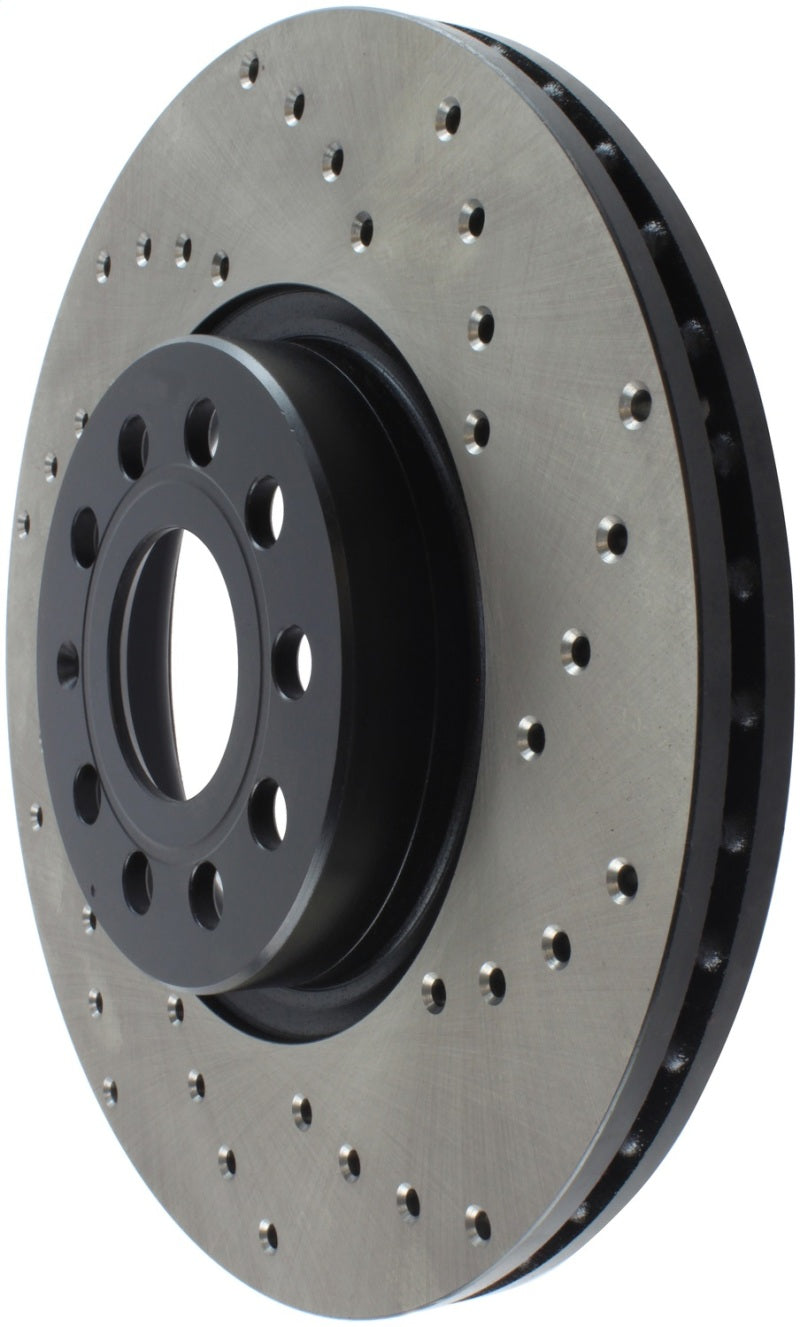 StopTech Sport Cryo Cross Drilled Brake Rotor; Rear Right