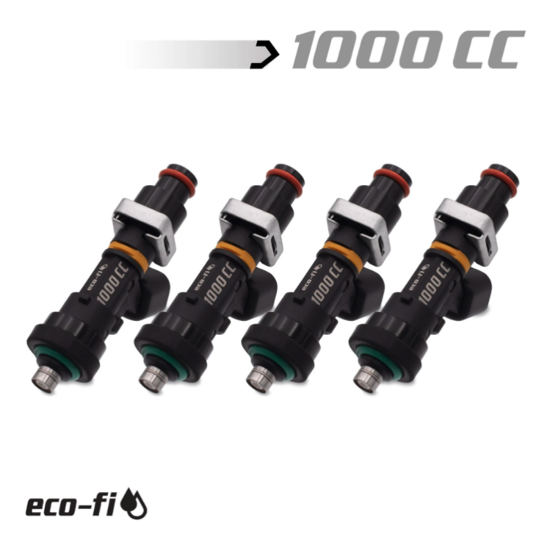 BLOX Racing Eco-Fi Street Injectors 1000cc/min w/1in Adapter Honda B/D/H Series (Set of 4) BXEF-04914.11.B-1000-4