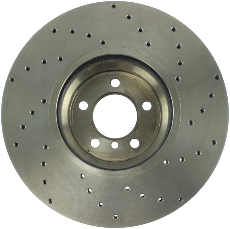 StopTech Sport Cryo Cross Drilled Brake Rotor; Rear Left