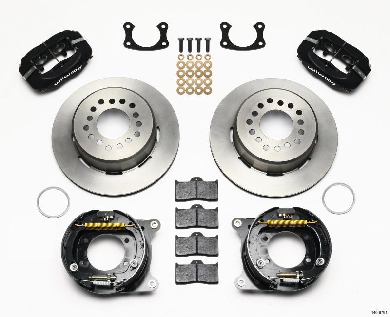 Wilwood Forged Dynalite P/S Park Brake Kit New Big Ford 2.50in Offset Front Caliper Mount 140-9791 Main Image