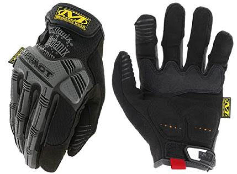 Mechanix Wear M-Pact Black/Grey Gloves -  X-Large 10 Pack MPT-58-011-10