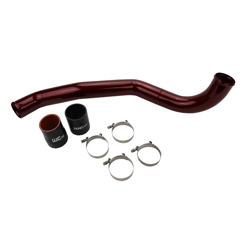 Wehrli 17-19 Chevrolet 6.6L L5P Duramax Driver Side 3in Intercooler Pipe - WCFab Red WCF100708-RED Main Image