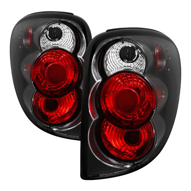 Spyder Dodge Caravan/Grand Caravan 01-07 Euro Style Tail Lights Black ALT-YD-DC01-BK 5002211 Main Image