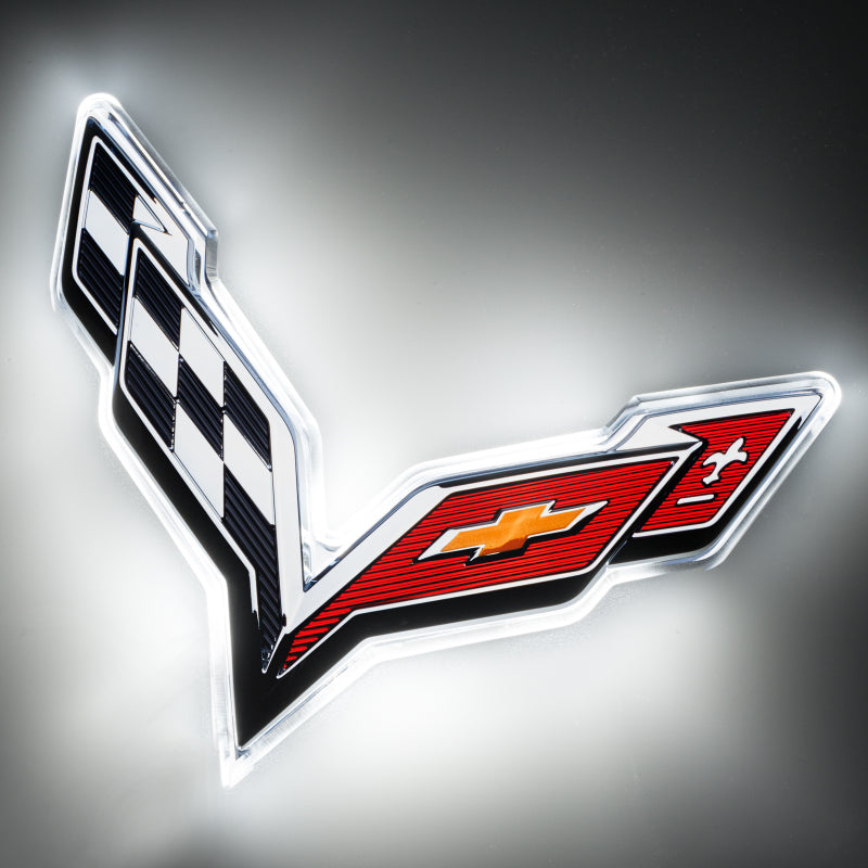 ORACLE Lighting Oracle Corvette C7 Rear Illuminated Emblem - Dual Intensity - White 3655-001