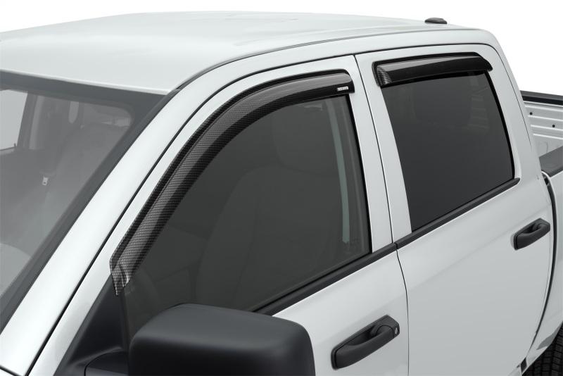 Stampede 2019 Chevy Silverado 1500 Standard Cab Pickup Tape-Onz Sidewind Deflector 2pc - Carbon 6008-59 Main Image