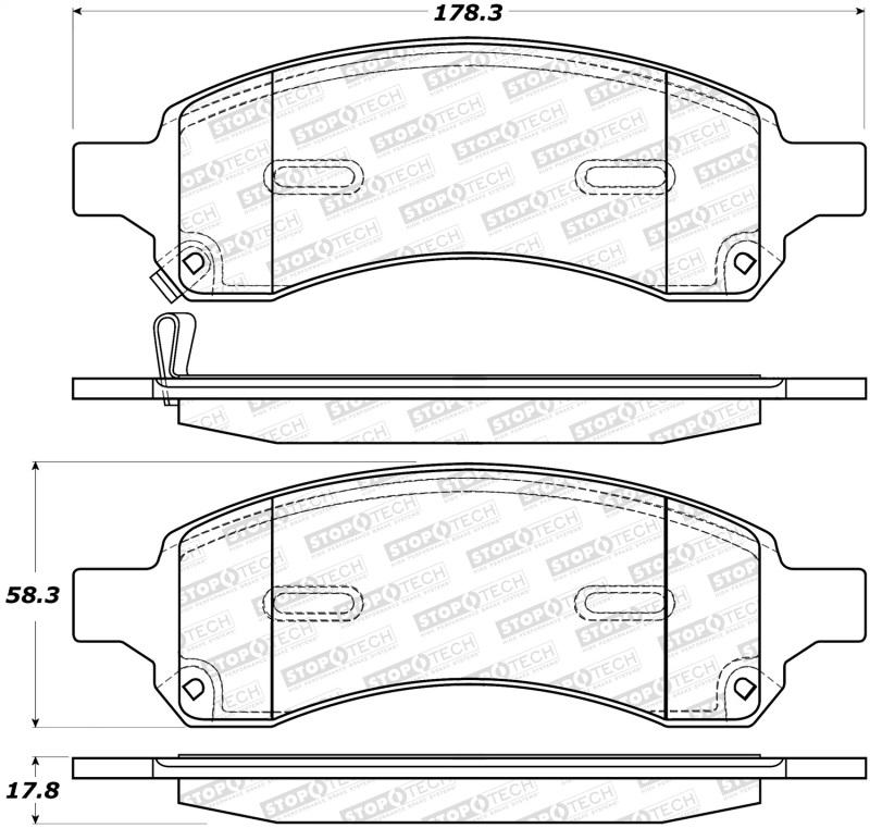 StopTech Street Brake Pads 308.11690 Main Image