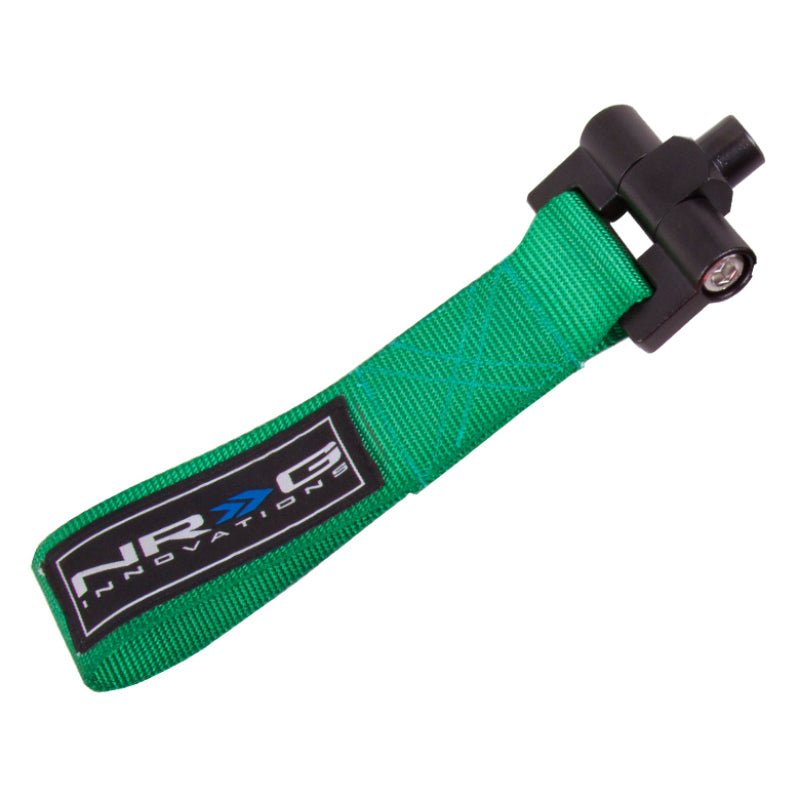 NRG Bolt-In Tow Strap Green - Hyundai Genesis (5000lb. Limit) TOW-160GN