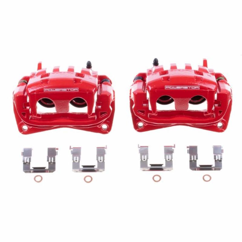 PowerStop PSB Red Calipers Brakes, Rotors & Pads Brake Calipers - Perf main image