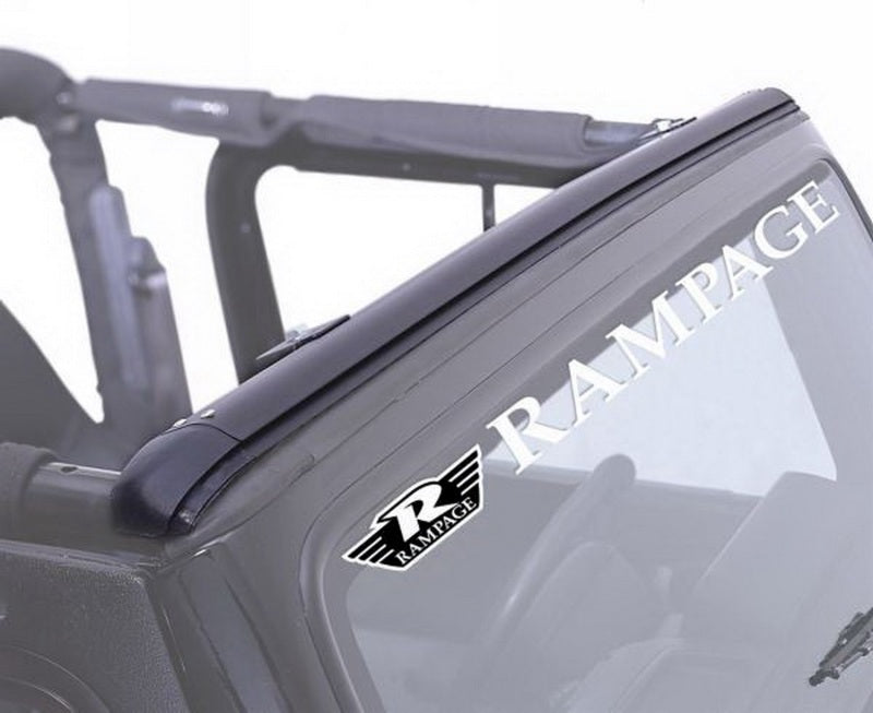 Rampage 1997-2006 Jeep Wrangler(TJ) Windshield Channel - Black 901004