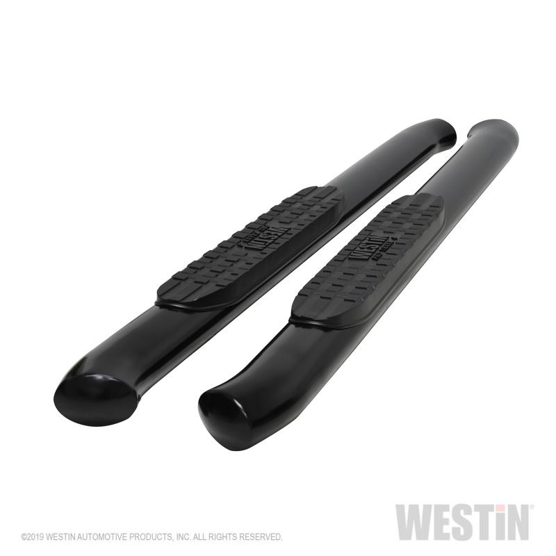 Westin 19-20 Chevrolet Silverado / GMC Sierra 1500 Reg Cab PRO TRAXX 4 Oval Nerf Step Bars - Black 21-24115 Main Image