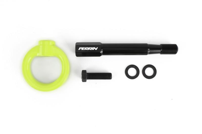 Perrin 18-19 Subaru Crosstrek Tow Hook Kit (Rear) - Neon Yellow PSP-BDY-257NY Main Image