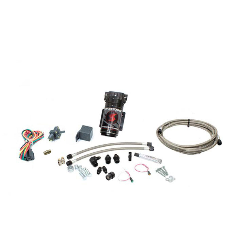 Snow Performance Stg 1 Boost Cooler F/I Water Inj. Kit (Incl. SS Braided Line/4AN Fittings) w/o Tank SNO-201-BRD-T