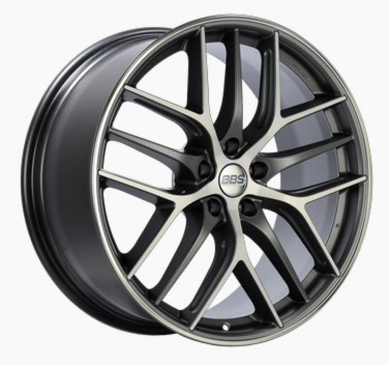 BBS CC-R 20x9 5x112 ET38 Satin Graphite Diamond Cut Polished Rim Protector Wheel -82mm PFS Required CC0304GRPK