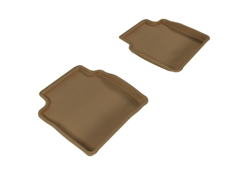 3D MAXpider 2008-2012 Chevrolet Malibu Kagu 2nd Row Floormats - Tan L1CH04821502 Main Image