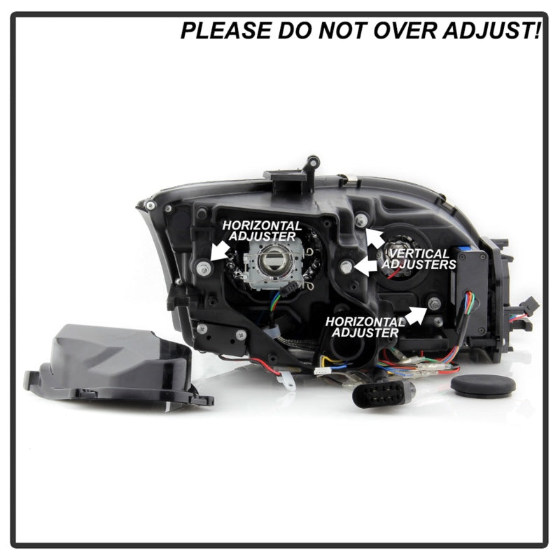 Spyder 08-15 Audi TT (HID Model Only) Projector Headlights - Sequential Signal - Black 5086891