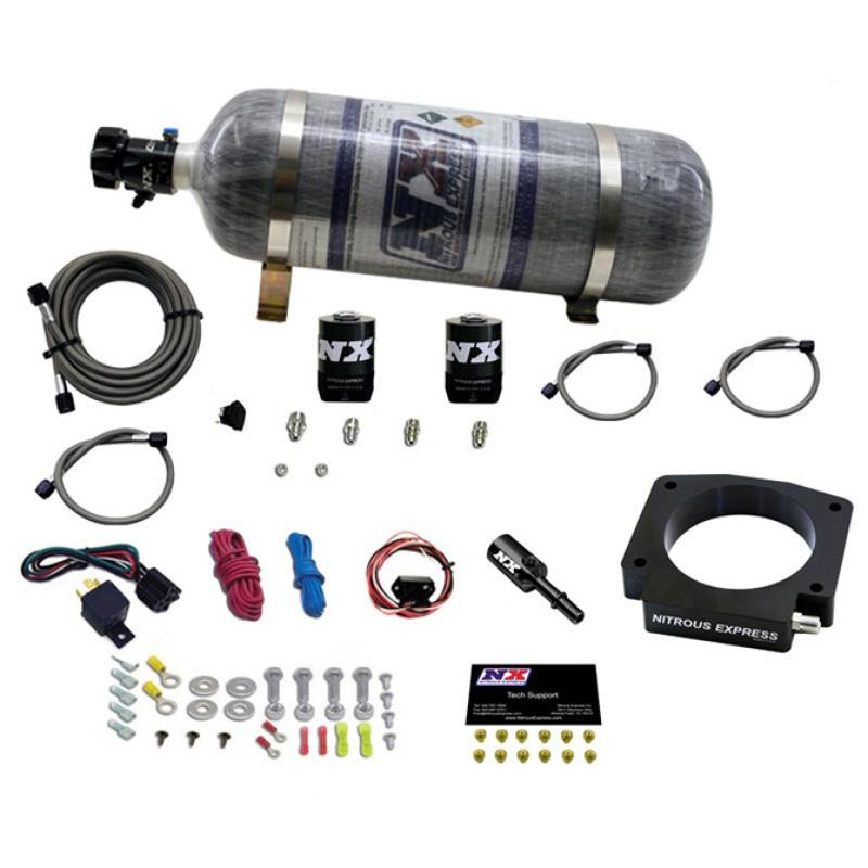 Nitrous Express 15-17 Ford Mustang GT350 5.2L Nitrous Plate Kit w/12lb Bottle 20953-12 Main Image