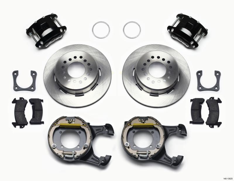 Wilwood D154 P/S Park Brake Kit 12 Bolt 2.81in Offset Staggered Shock 140-13025 Main Image