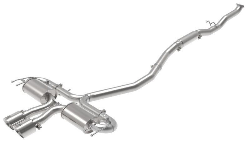 aFe Takeda 3in 304 SS Cat-Back Exhaust System w/Polished Tips 17-21 Honda Civic Sport L4-1.5L (t) 49-36624-P