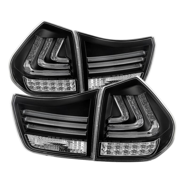 Spyder Lexus RX330/RX350 04-09 LED Tail Lights Black ALT-YD-LRX04-LED-BK 5080837 Main Image