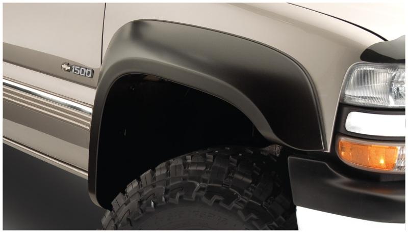 Bushwacker 07-07 Chevy Silverado 1500 Classic Fleetside Extend-A-Fender Style Flares 2pc - Black 40103-02 Main Image