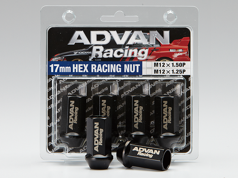 Advan Lug Nut 12X1.25 (Black) - 4 Pack V0263