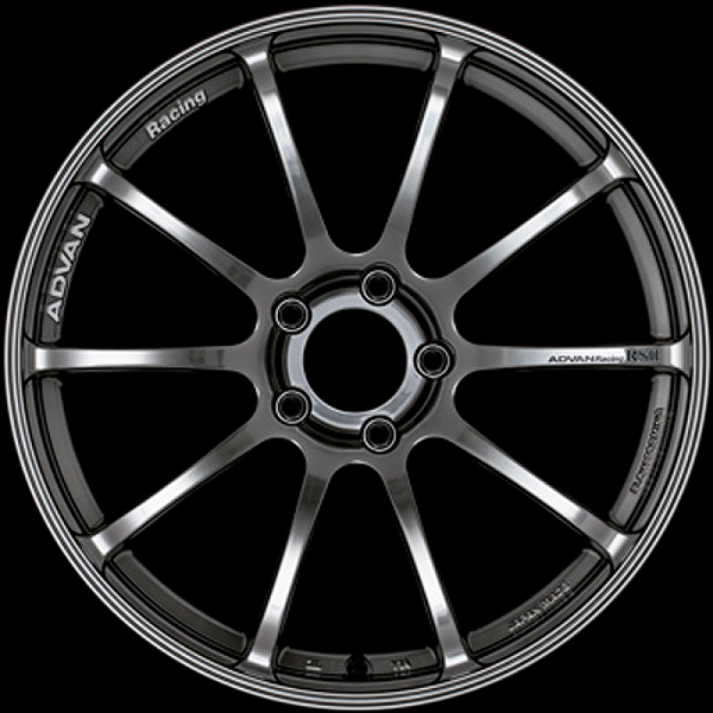 Advan RSII 18x8.0 +45 5-114.3 Racing Hyper Black Wheel YAP8G45EHB