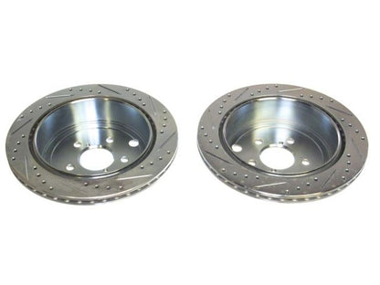 P2M Slotted - Drilled Rear Brake Rotors (Pair) - FR-S BRZ