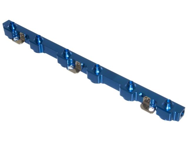 P2M Anodize Blue High Flow Fuel Rail - Billet Aluminum - Nissan RB25