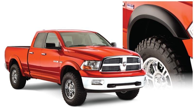 Bushwacker 10-18 Ram 1500 Fleetside Extend-A-Fender Style Flares 4pc 67.4/76.3/96.3in Bed - Black 50914-02 Main Image