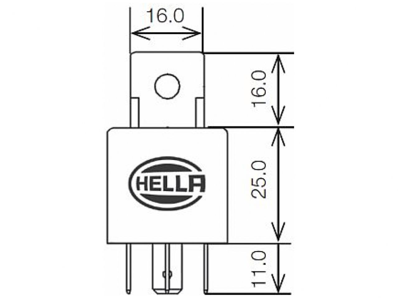 Hella Mini ISO Relay 12V