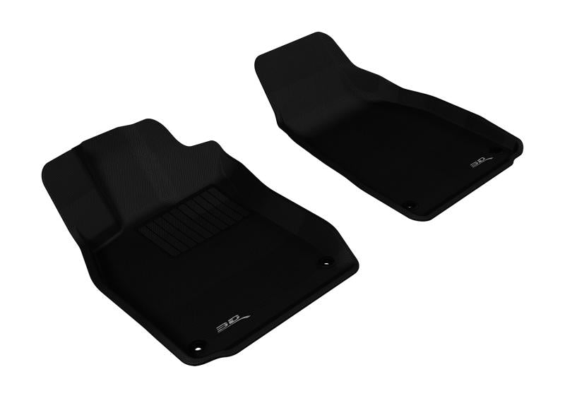 3D MAXpider 2005-2011 Audi A6/S6 Kagu 1st Row Floormat - Black L1AD00611509 Main Image