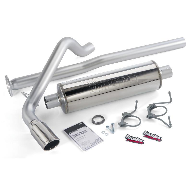 Banks Power 13-14 Toyota Tacoma 4.0L ECLB CCSB/CCLB/DCLB/CCSB Monster Exhaust Sys - SS w/ Chrome Tip 48139 Main Image