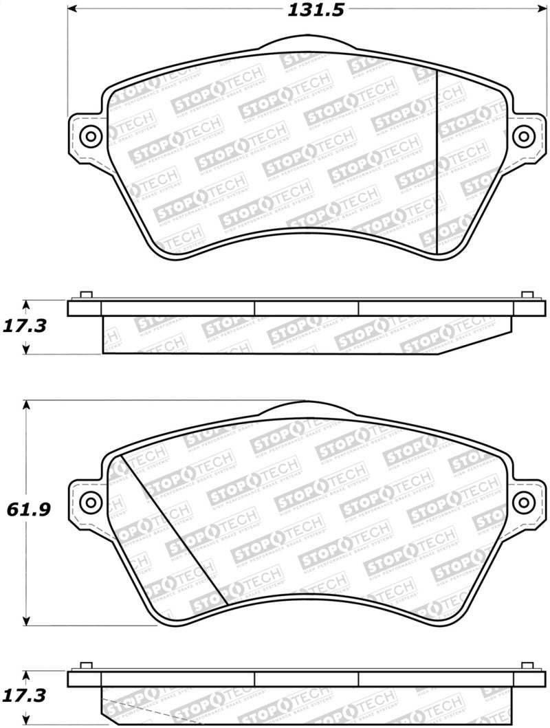 StopTech Street Brake Pads 308.09260 Main Image