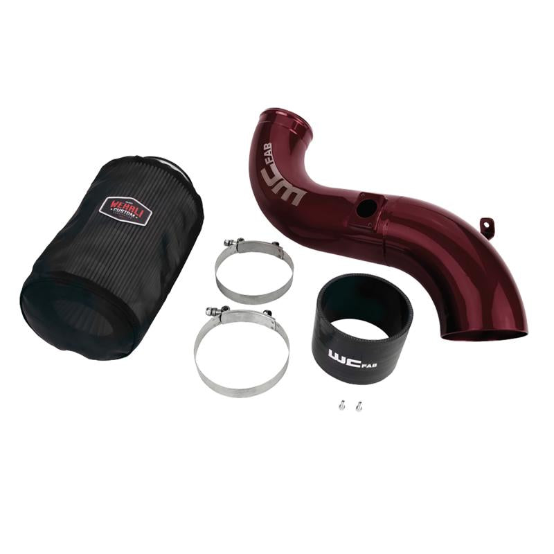 Wehrli 06-07 Chevrolet 6.6L LBZ Duramax 4in Intake Kit - WCFab Red WCF100336-RED Main Image