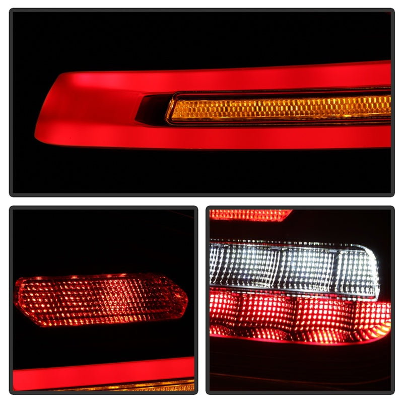 Spyder Porsche Cayenne 958 11-14 LED Tail Lights - Sequential Signal - Red Smoke 5086907