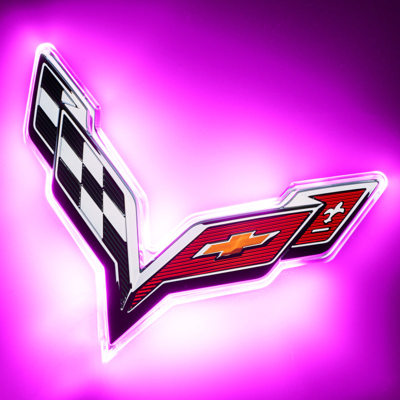 ORACLE Lighting Oracle Corvette C7 Rear Illuminated Emblem - Dual Intensity - Pink 3655-009