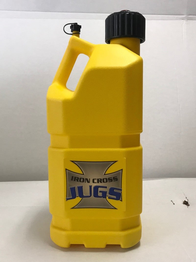 Iron Cross 5 Gallon Utility Jug - Yellow - 4 Pack 5006YP