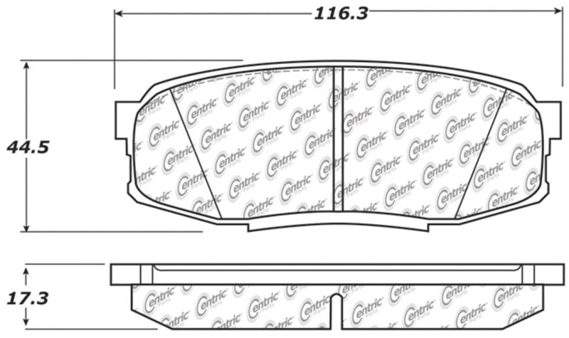 StopTech 2008 Lexus LX570 Rear Truck & SUV Brake Pad 319.13040