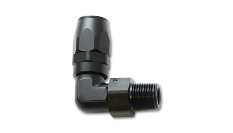 Vibrant Male NPT 90 Degree Hose End Fitting; Hose Size: -10AN