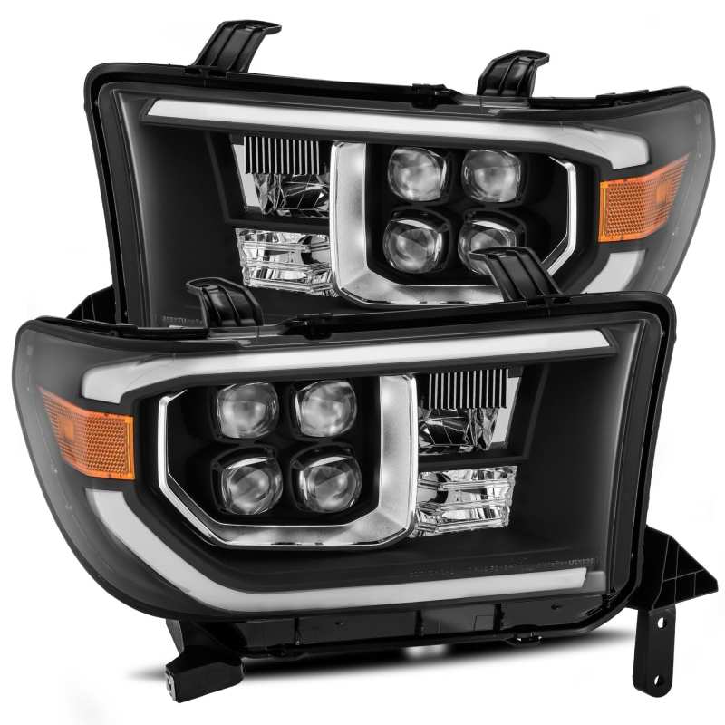 AlphaRex 08-13 Toyota Sequoiaá NOVA LED Projector Headlights Plank Style Black w/Activation Light 880729 Main Image