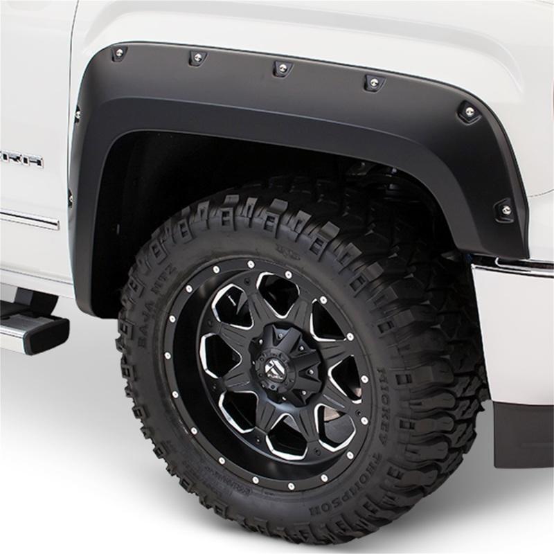 Bushwacker 17-18 Ford F-250 Super Duty Pocket Style Flares 2pc - Black 20105-02 Main Image