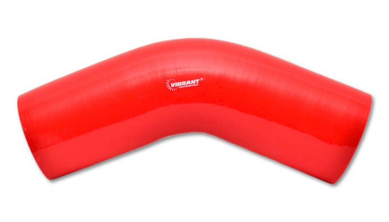 Vibrant 4 Ply 45 Degree Elbow, 2.5" I.D. x 5" Leg Length - Red