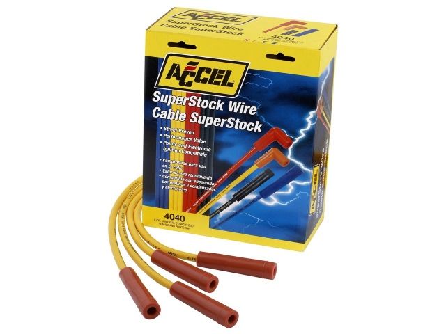 Accel Spark Plug Wires, Super Stock, RFI Suppression, 8mm
