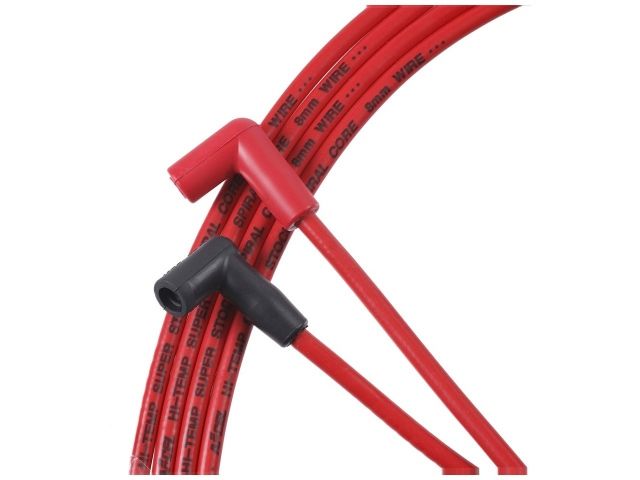 Accel Spark Plug Wires, Super Stock, Spiral Core, 8mm, Red, Set
