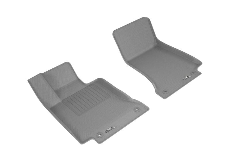 3D MAXpider 2015-2020 Mercedes Benz C-Class Sedan/Coupe W205/C205 Kagu 1st Row Floormat - Gray L1MB10211501 Main Image