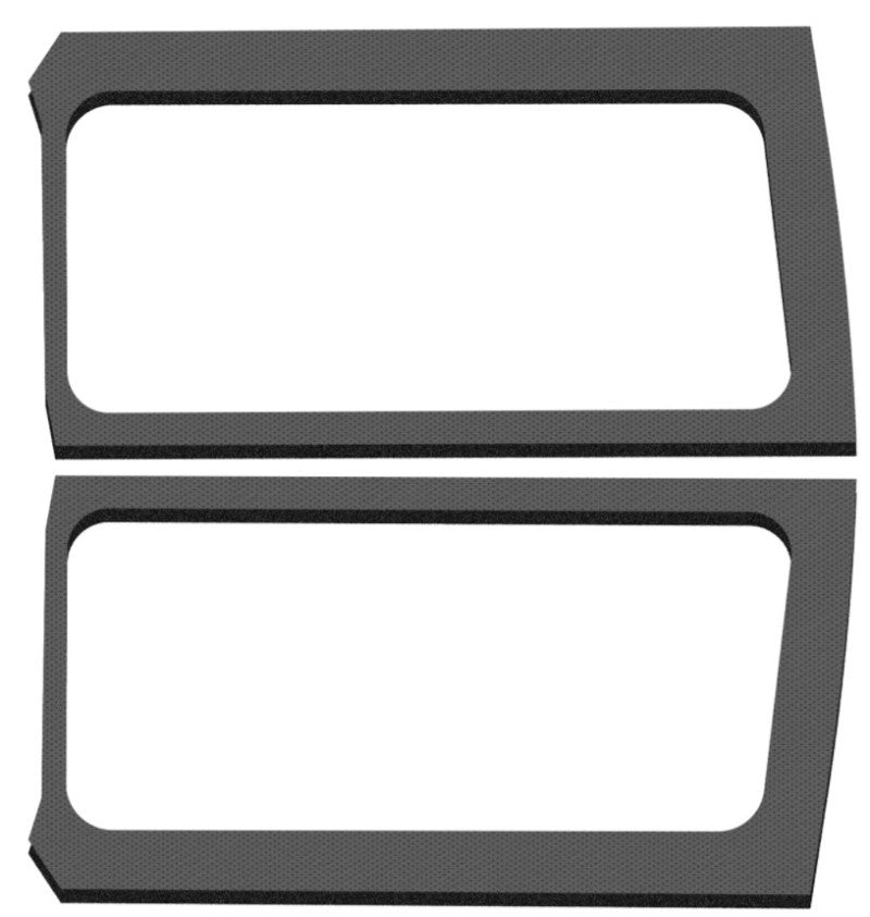 DEI 2019+ Jeep Wrangler JL 2DR Leather Look Side Window Kit - Gray 050271