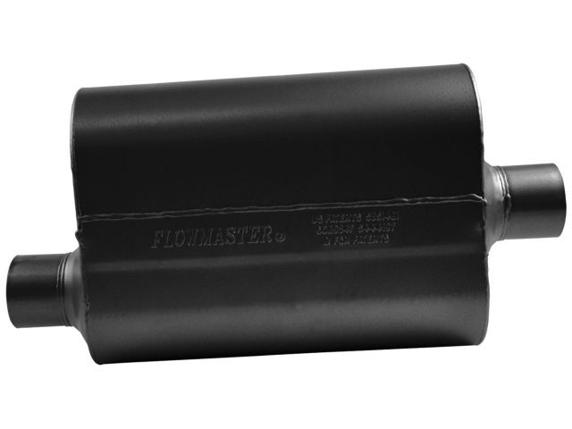 Flowmaster Super 40 Series Muffler, 2.50" IN (O) / OUT (C): ea, 16 Gauge 409S Sta