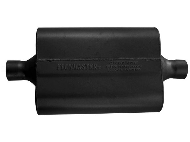 Flowmaster 40 Series Delta Flow Muffler, 2.00" IN (C) / OUT (C): ea, 16 Gauge Alu