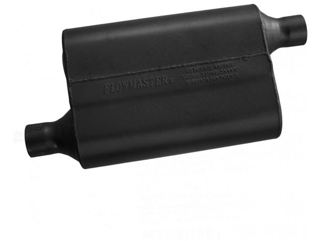 Flowmaster 40 Series Delta Flow Muffler, 2.00" IN (O) / OUT (O), Opposite Side Of