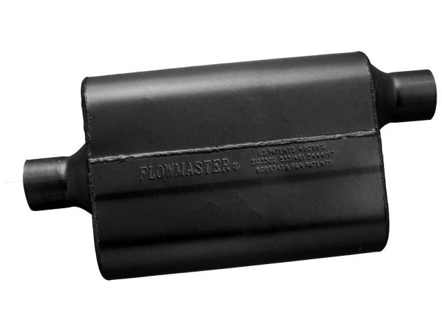 Flowmaster 40 Series Delta Flow Muffler, 2.25" IN (C) / OUT (O): ea, 16 Gauge Alu